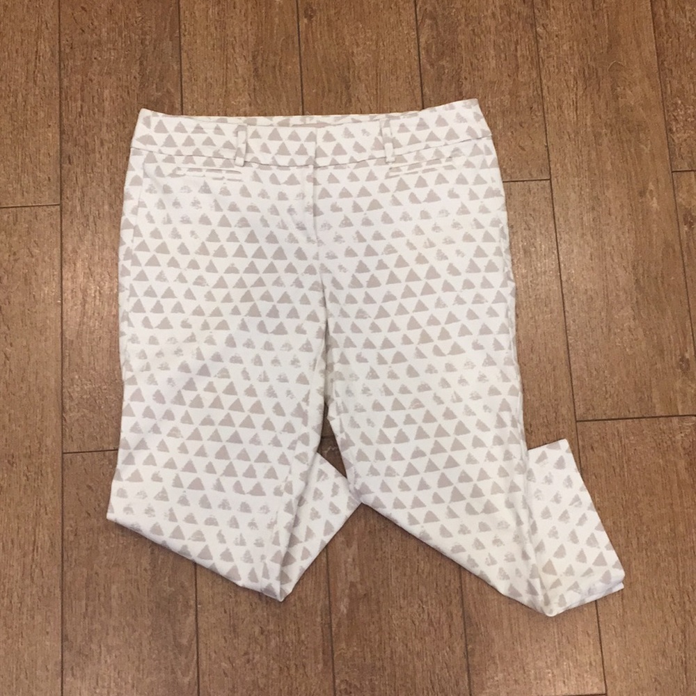 LOFT Printed Cropped Pants